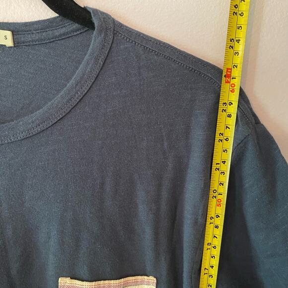 Marine Layer Men's size Small Navy Blue Short Sleeve T-Shirt Lightweight - Picture 7 of 8